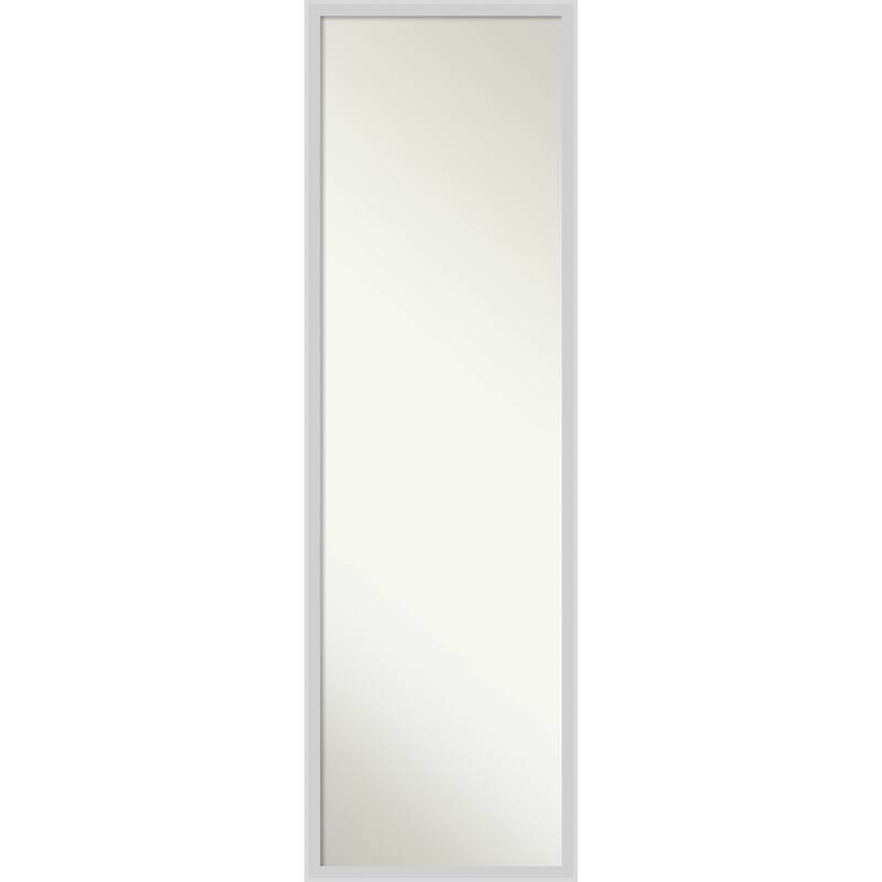 Incline Non-Beveled Wood Framed Full-Length On the Door Mirror