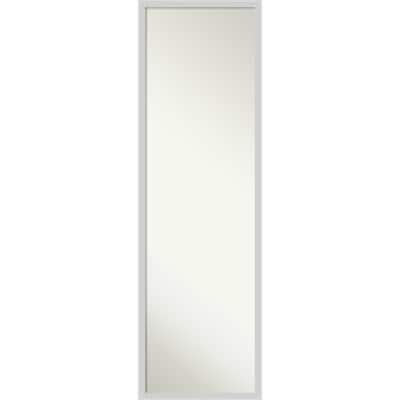 Incline Non-Beveled Wood Framed Full-Length On the Door Mirror