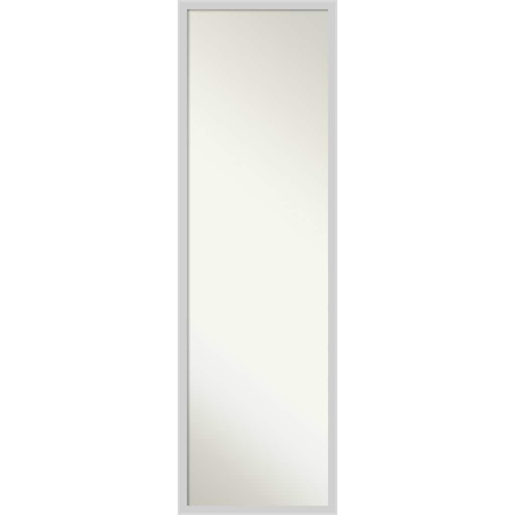 Incline Non-Beveled Wood Framed Full-Length On the Door Mirror