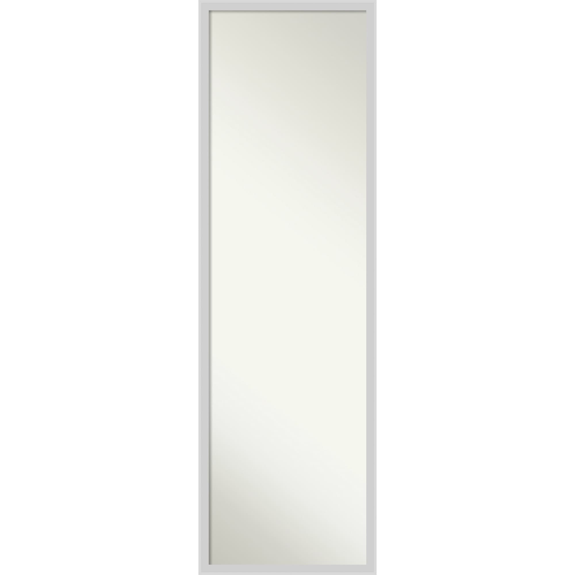 Incline Non-Beveled Wood Framed Full-Length On the Door Mirror