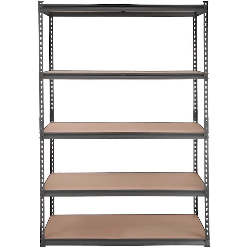 Adjustable Metal Storage Shelves 5 Tier Heavy Duty Utility Rack for Garage and Kitchen