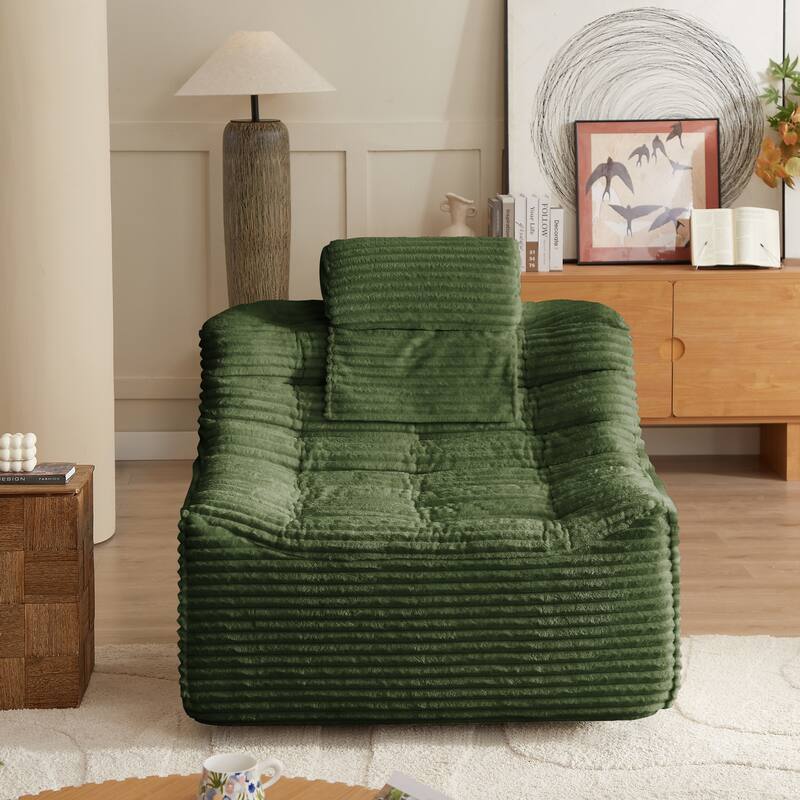 360 Oversize swivel Glider Chair with switchable head pillow and waist pillow , comfortable compression swivel chair