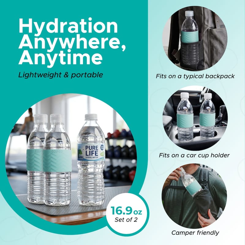 Copco Hydra BPA Free Tritan Water Bottle Set Leak Proof & Dishwasher Safe