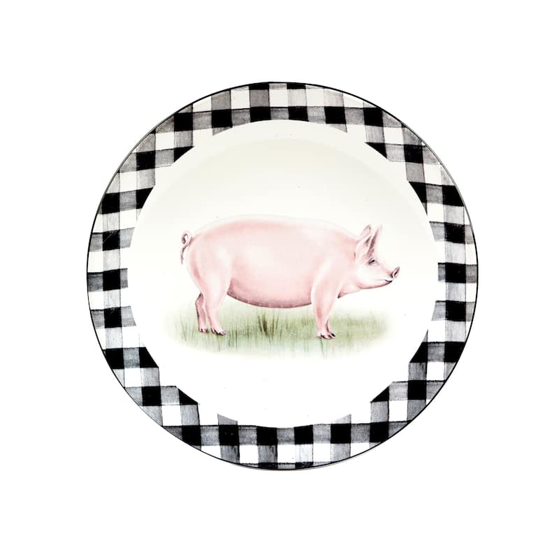 Certified International On The Farm 9" Salad/Dessert Plates, Set of 4 - 9" x 9"