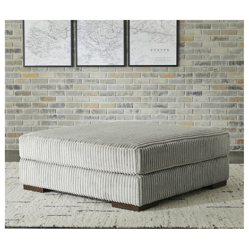 Signature Design by Ashley Lindyn Oversized Accent Ottoman - Fog - Oversized