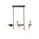 preview thumbnail 4 of 3, Midnetic 11 Light Matte Black Linear Chandelier
