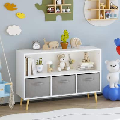 Children's Book Display, Toy Storage Cabinet Organizer
