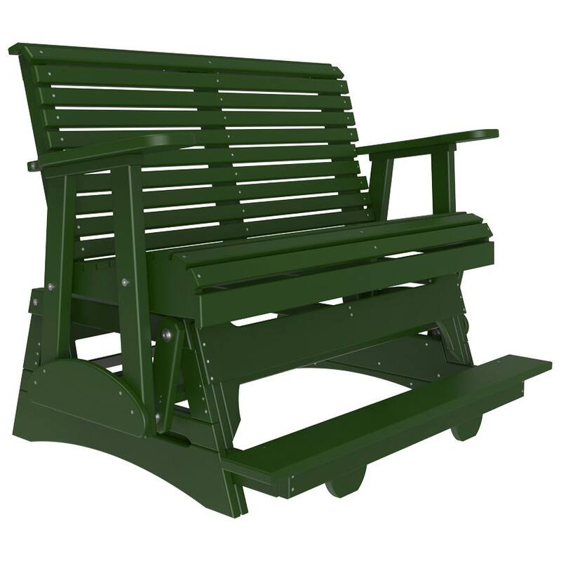 Poly Lumber Plain Rollback Balcony Glider - 4' - Green