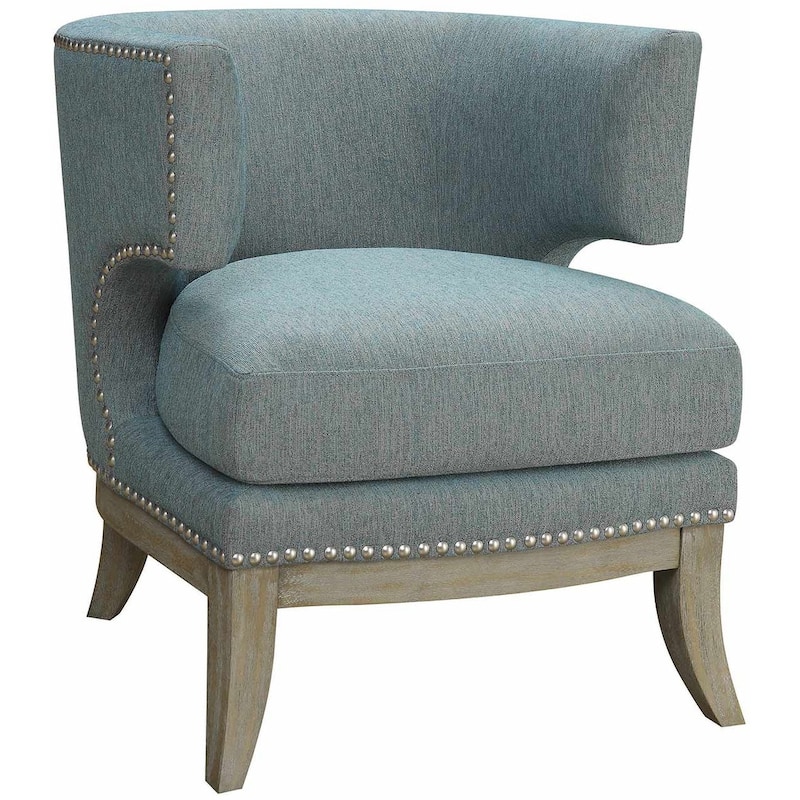 Mid Century Modern Design Living Room Accent Chair with Nailhead Trim