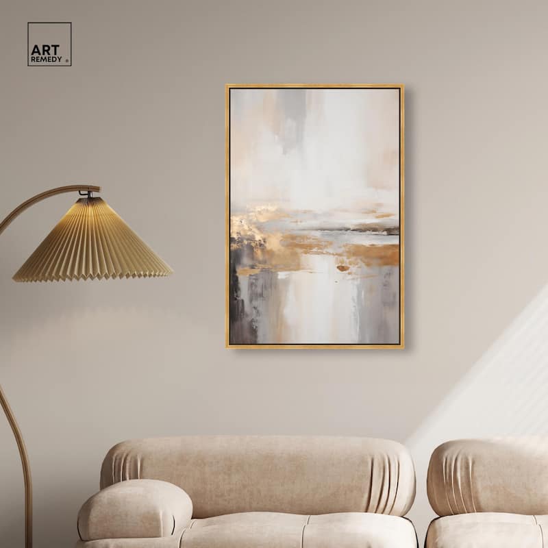Gold Dust I Canvas by Art Remedy