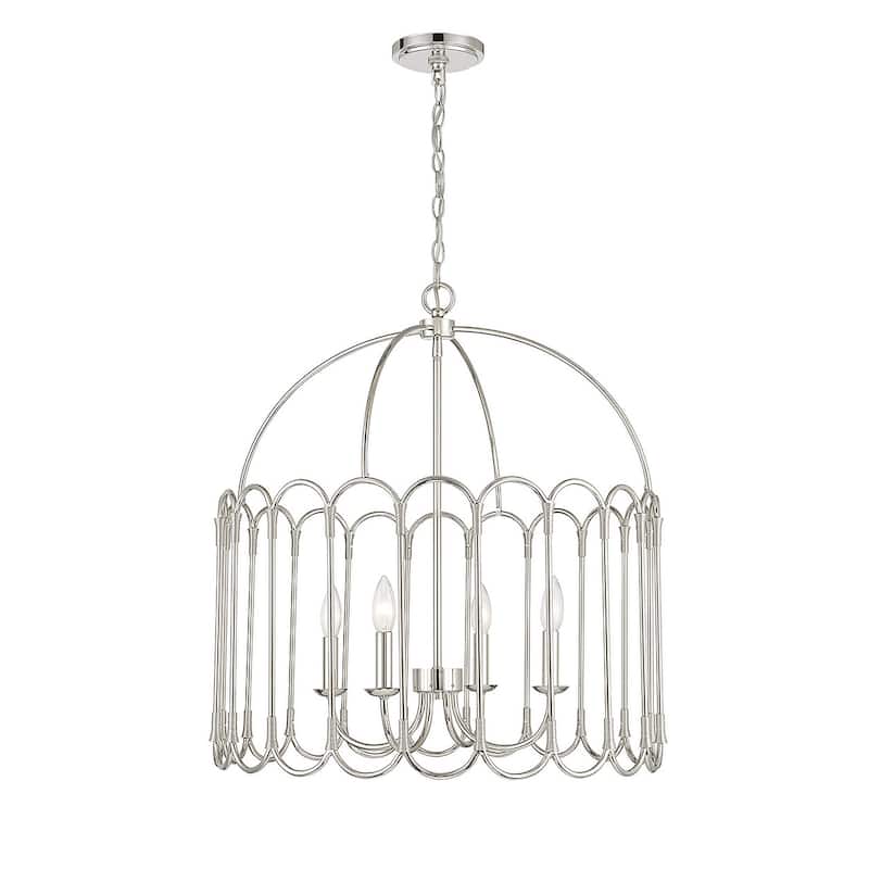 Meridian M7029 4 Light 24" Wide Taper Candle Pendant