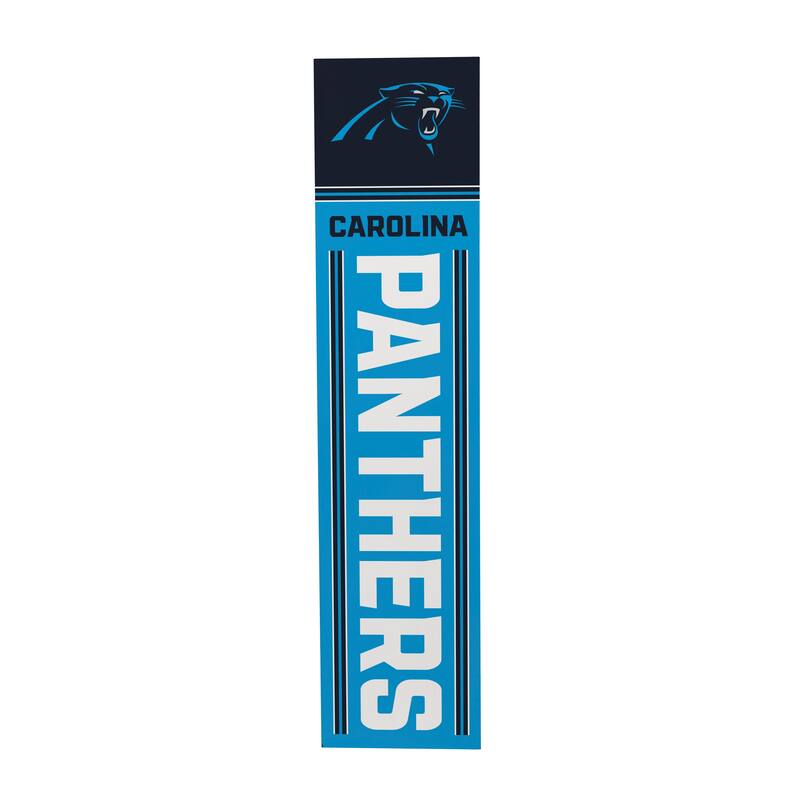 47" Double Sided Seasonal Porch Leaner, Carolina Panthers - 47" x 11.25"