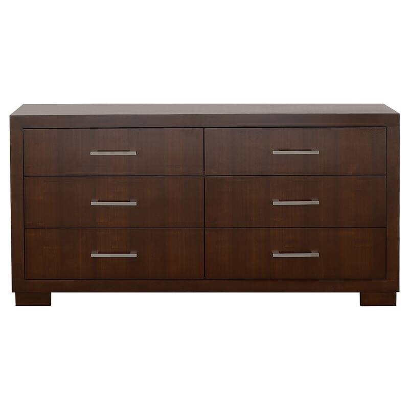 Jessica Bedroom Set With Bookcase Headboard Cappuccino