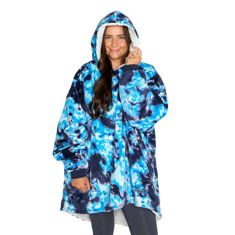 Bare Homey B-Cozy Oversized Sherpa Wearable Blanket