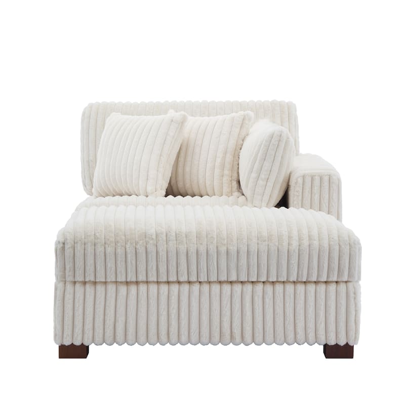 Modern Indoor Chaise Lounge Couch with Pillows