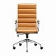preview thumbnail 27 of 30, LUXMOD® Office Chair Faux Leather Gold Frame Adjustable and Swivel