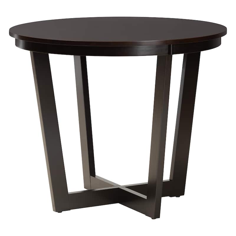 Penny 5-Piece Dining Set - Compact Mid-Century Modern Round Table and Chair Set for Dining Room, Kitchen, Apartment, Sand