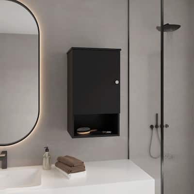 Medicine Cabinet with 1 Door and 3 Shelves