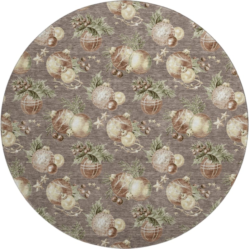 Premium Washable Super Soft Holiday Ornament Mayfield Rug
