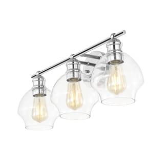 SAFAVIEH Mylsa 3-light Bathroom Vanity Wall Sconce (LED Bulbs Included) - 22.5 in. W x 7.25 in. D x 9.25 in. H
