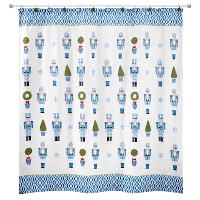 Avanti Linens Nutcracker Trellis Shower Curtain