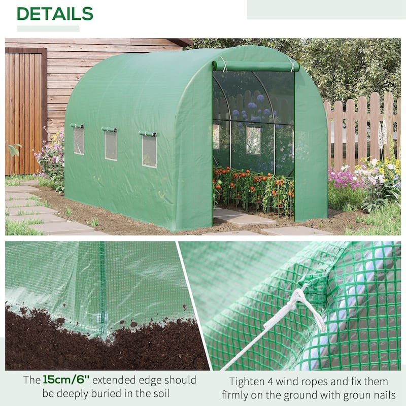 Walk-in Tunnel Greenhouse Hot House