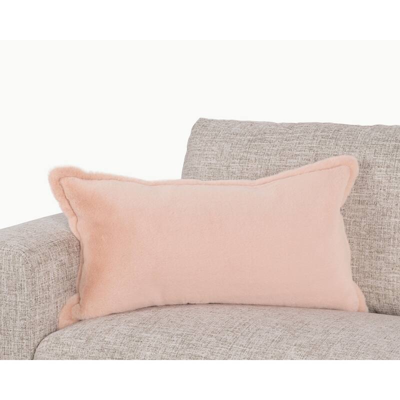 Villa by Classic Home Taiga Sherpa Fabric Throw Pillow - 26x14