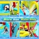 preview thumbnail 2 of 7, 7 in1 Inflatable slide water park bouncing house Soccer garden bouncer,Splash pool,Water gun,Climbing wall,Basketball,Football