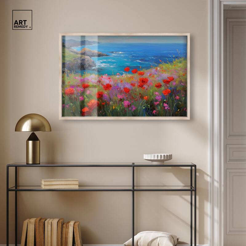 Ocean View Bloom II Shadowbox by Art Remedy
