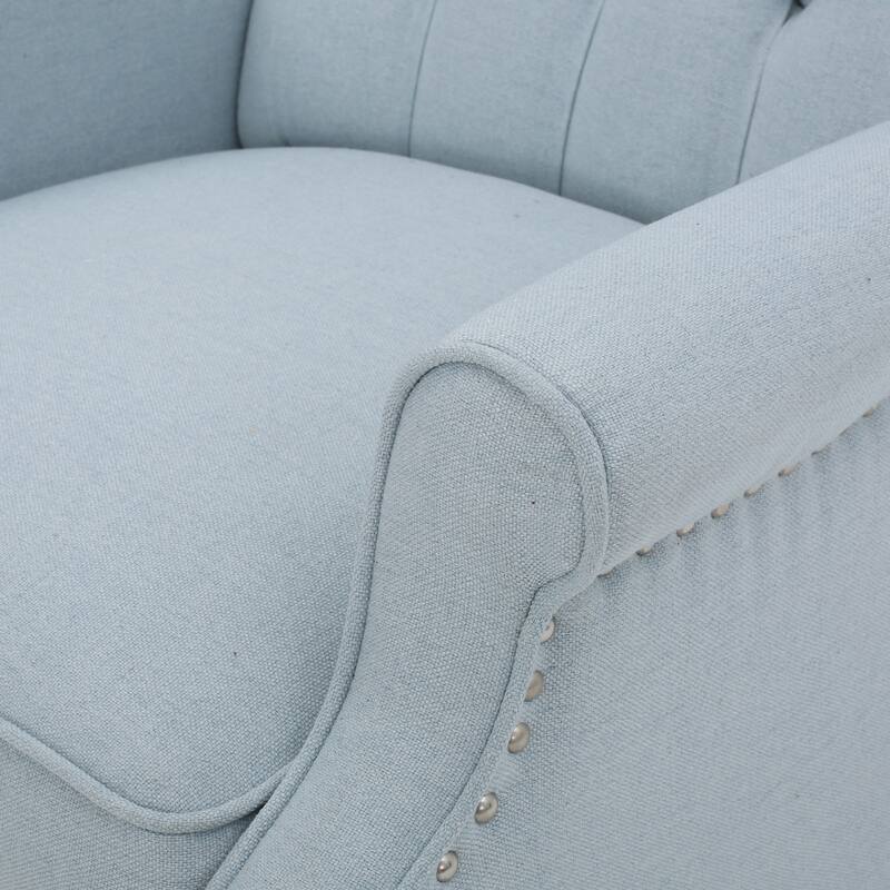 Walter Tufted Fabric Wingback Recliner Club Chair by Christopher Knight Home
