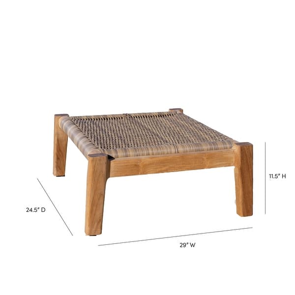 Malibu Teak Outdoor Ottoman Bed Bath & Beyond 31423863