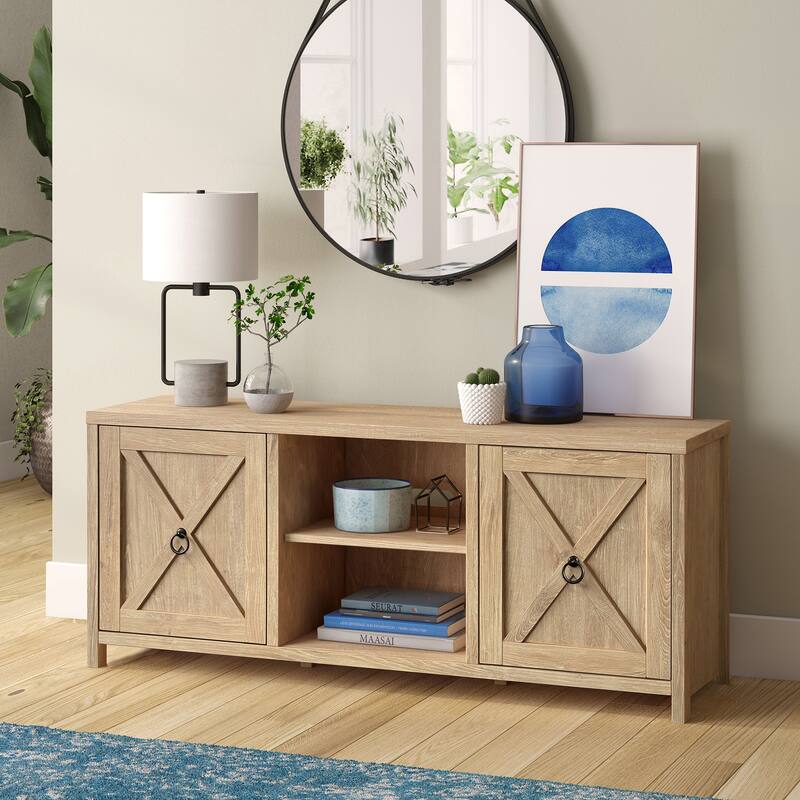 Granger 58" TV Stand - White Oak