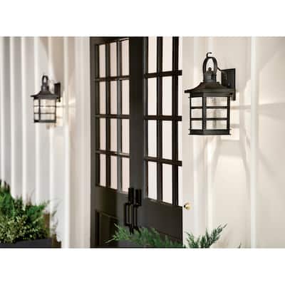 Kichler Lighting Grand Ridge 20-in 1-Light Weathered Zinc Outdoor Wall Light