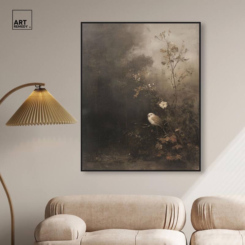 Owl in the Shadows II Canvas by Art Remedy