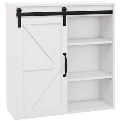 Wall Cabinet Storage Cabinet with Sliding Door Medicine Cabinet
