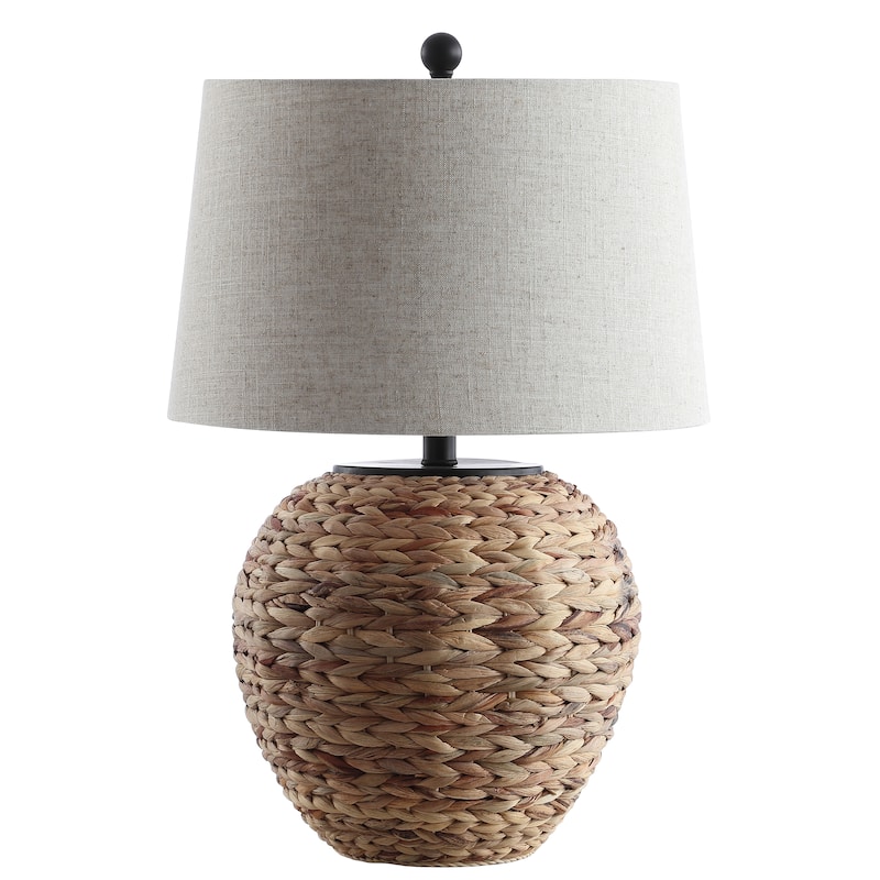 Elicia 24.5" Banana Leaf Basket LED Table Lamp, by JONATHAN Y