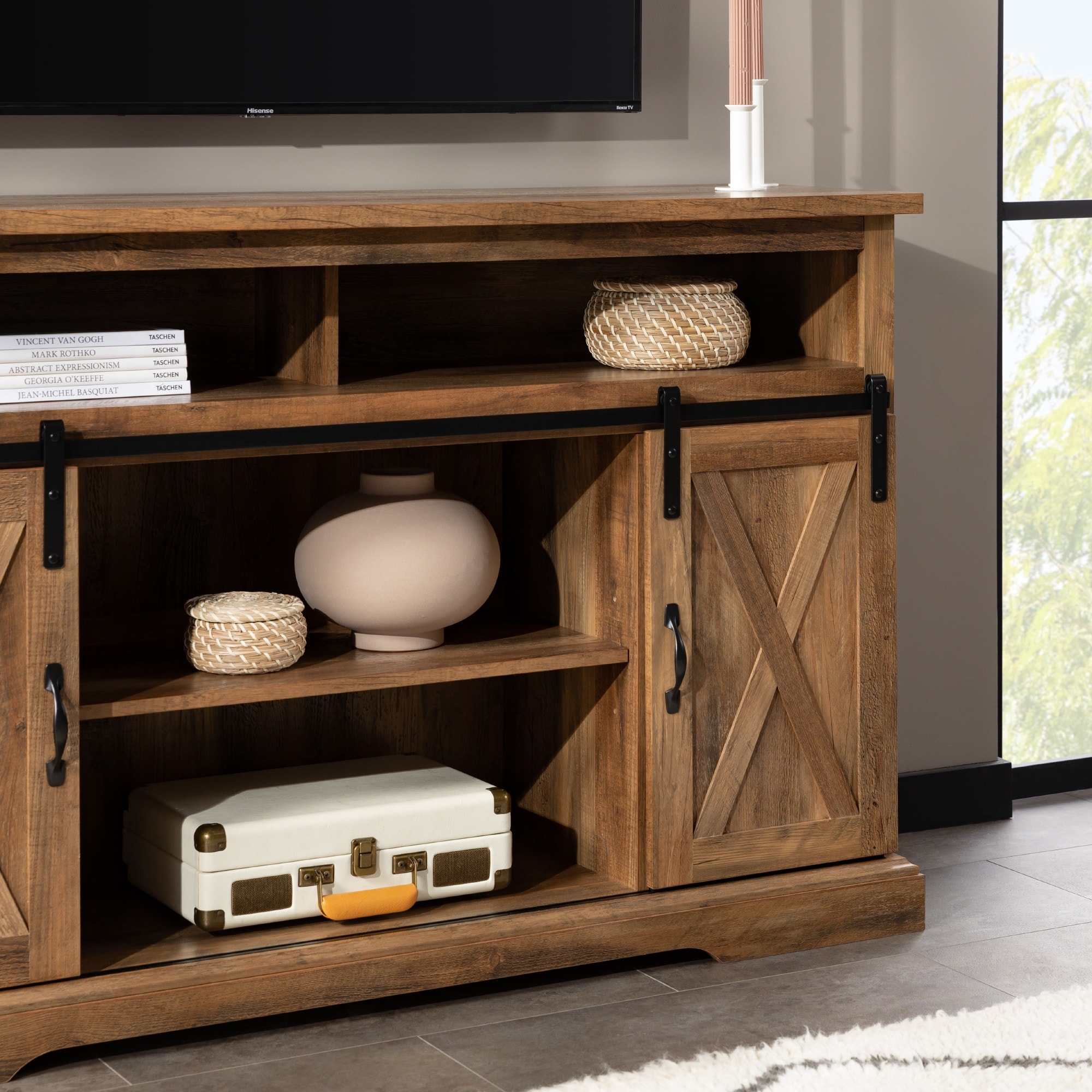 The gray barn wind sales gap sliding barn door console