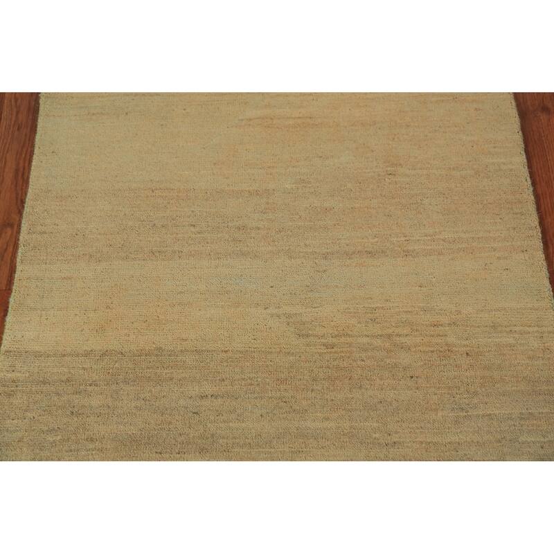 Striped Gabbeh Modern Rug Hand-Knotted Wool Carpet - 2'8" x 4'0"