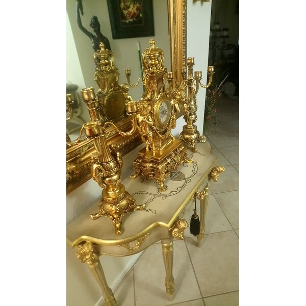 Design Toscano Chateau Chambord Clock and Candelabra Ensemble