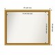 preview thumbnail 80 of 191, Wall Mirror Choose Your Custom Size - Extra Large, Townhouse Gold Wood