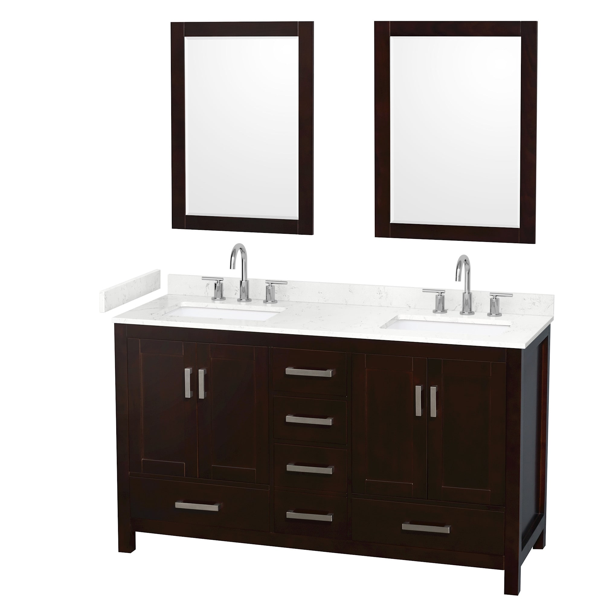 Wyndham Collection WCS141460D-VCA3-US3M24 Sheffield 60" Free Standing