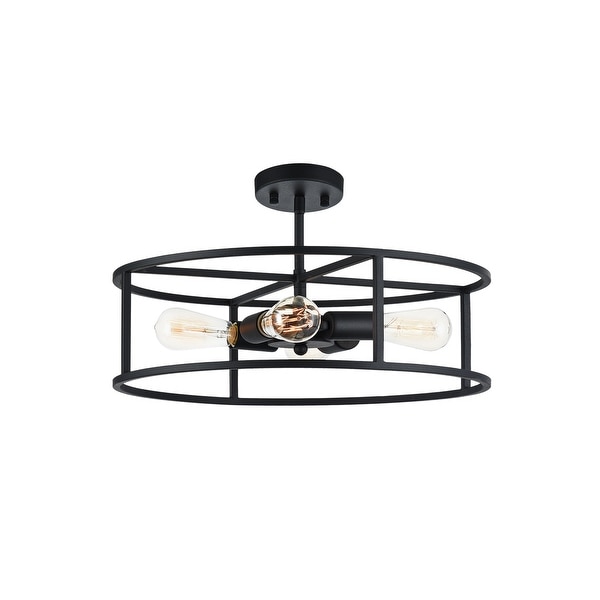 Matteo Lighting X71604RB Four Light Flush Mount Candid ...