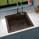 preview thumbnail 5 of 59, Karran Drop-In Quartz Composite 25 in. Single Bowl Kitchen Sink Kit