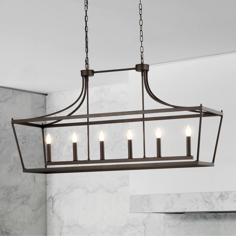 17" Monium Caged Linear 6-Light Candelabra
