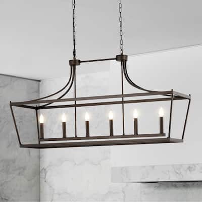 17" Monium Caged Linear 6-Light Candelabra