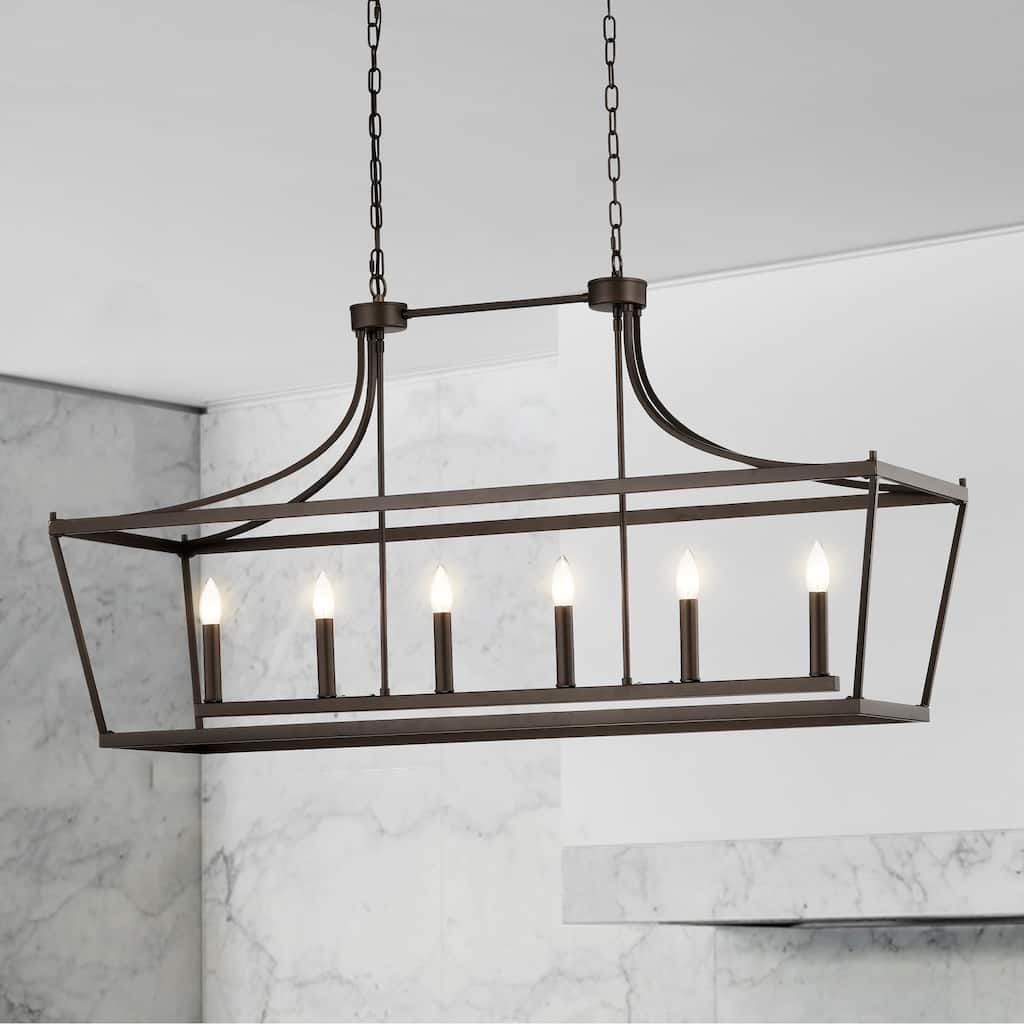 17" Monium Caged Linear 6-Light Candelabra