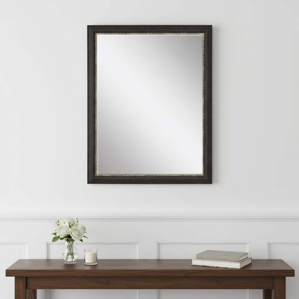 HomeRoots 45" Dark Brown Accent Mirror - 35.00 in. x 45.00 in. x 2.00 in.