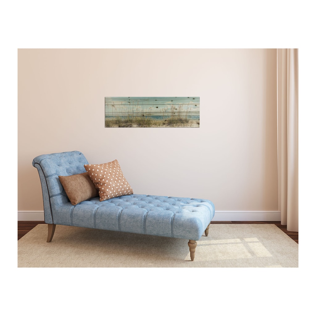 Gallery 57 Sand Dunes Long Print on Planked Wood