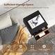preview thumbnail 8 of 10, Costway End Table W/Drawers and Storage Wooden Mid-Century Accent Side