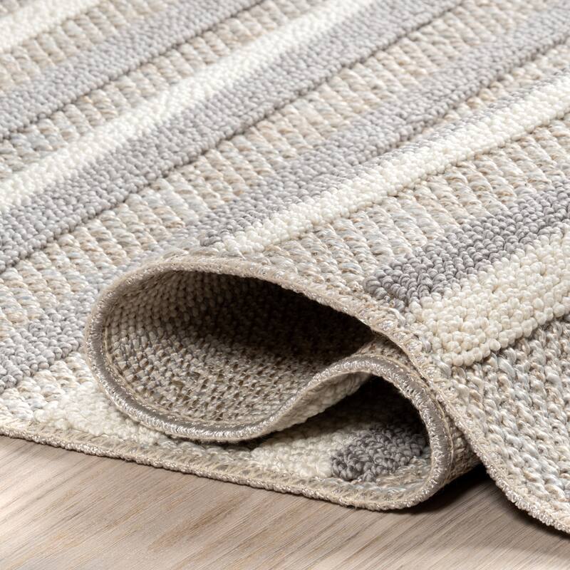 Nuloom Kerensa Striped Machine Washable Area Rug